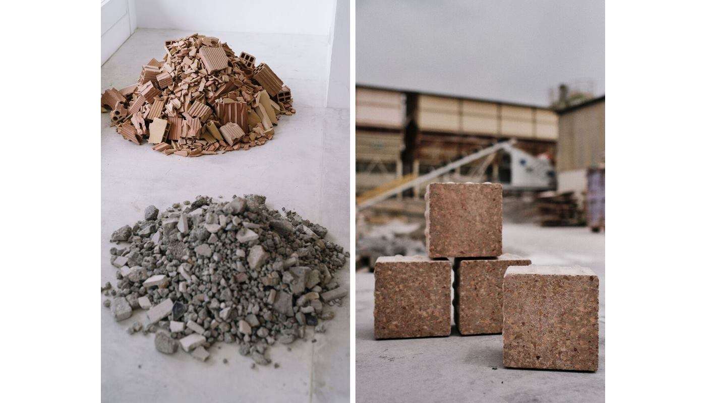Zero-Waste Recycling on Mallorca Turns Crushed Stone and Ceramic into Awesome New Material 