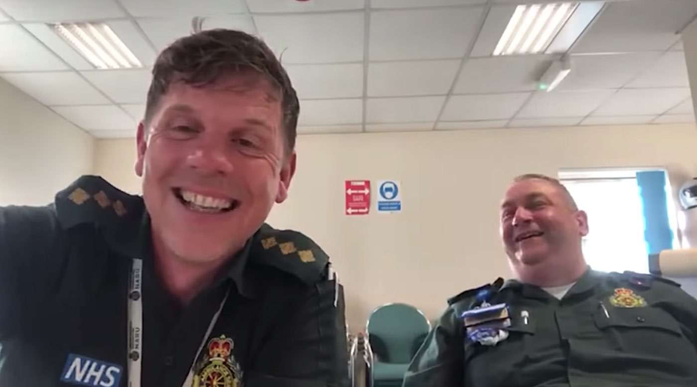 Two Paramedics Can't Stop Laughing During Promotional Video That Went Viral - WATCH 