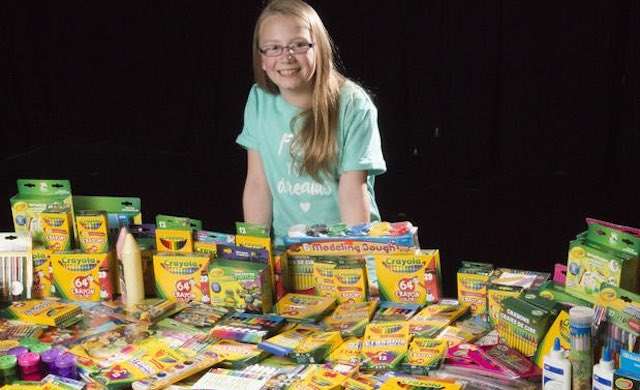 This Girl has Donated Over 100K Crayons and Markers to Kids in Need 