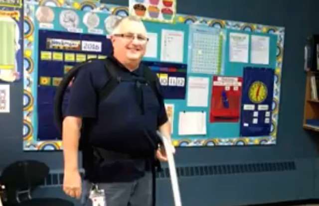 Janitor Vacuums Sweet Images into School Carpeting for the Kids to Find 