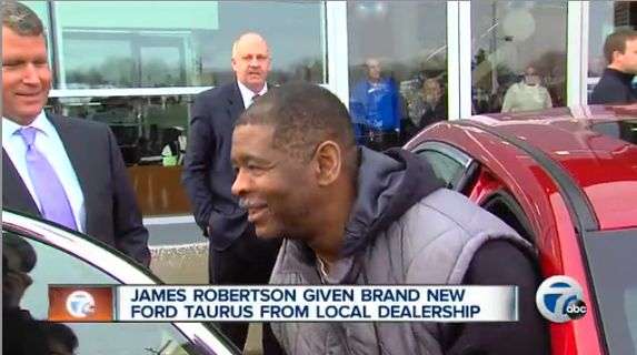 UPDATE: Dealership Hands New Car to Detroit Man Who Walks 21 Miles a Day 